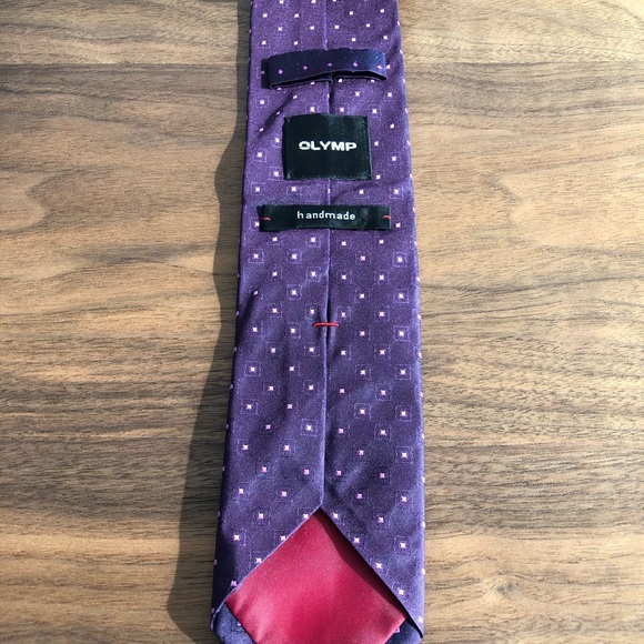 (Free with purchase) Silk purple tie - Picture 2 of 4